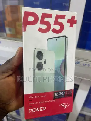 New Itel P55 Plus 128 GB Black