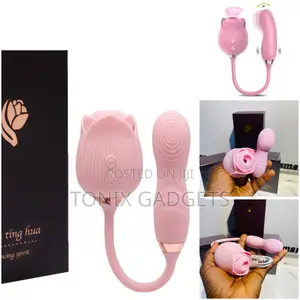 The Ultimate 2-in-1 Pleasure Companion Rose With Dildo Toy