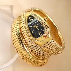 Unique Snake Shaped Design Bracelet Watch