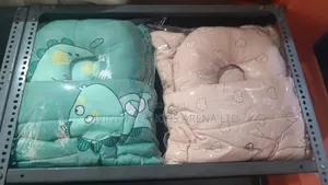 Baby Bedding Set With Mattress Head Support Pillow - Green