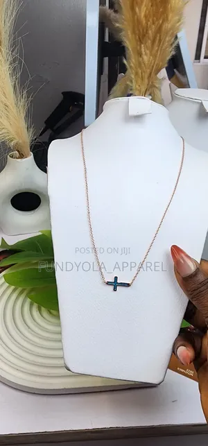Horizon Blue Cross Necklace