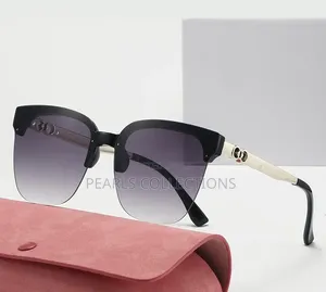 Black Frame Gradient Grey Film Quality Sunglass