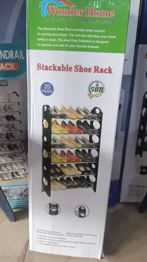 Wonder Home 5-Tier Stackable Shoe Rack for 20 Pairs