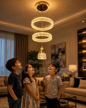 2 Ring and 1 Drop Chandelier