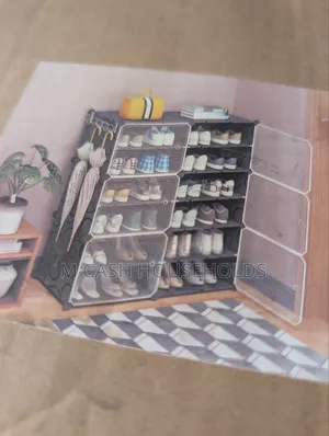 6 Layers Double Sided Quality Shoe Rack With Cover