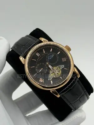 A.Lange Sohne Quality Luxury Men Genuine Leather Wristwatch