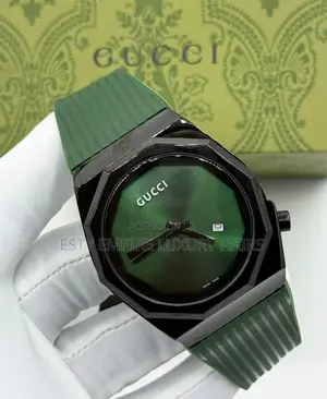 Gucci Quality Luxury Men Rubber Wristwatch