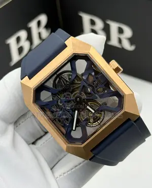 Bell Ross Quality Luxury Men Rubber Wristwatch
