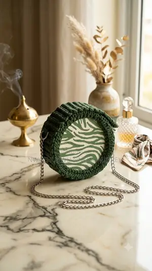 The Forest Zebra Round Bag