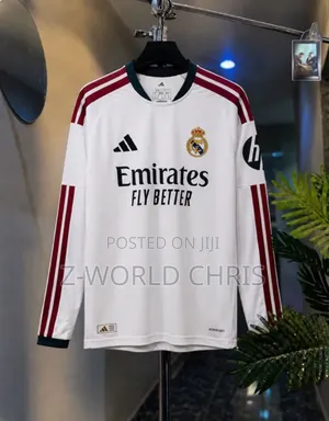 Original Quality Real Madrid 26/27 Home Long Sleeve Jersey