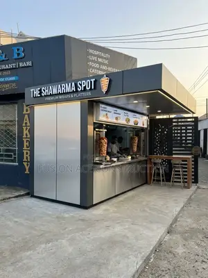 Shawarma, Barbecue, Bakery Spot Constructed With Alucoboard and Steel