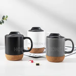 Cork-Base Mug With Cover