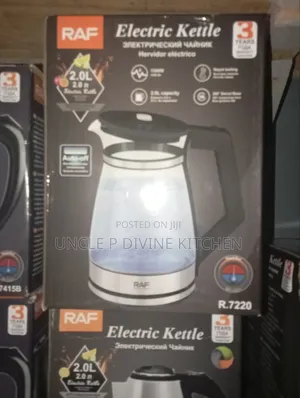 Raf 2l Electric Glass Jug /Kettle.