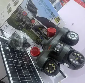 3 Rotational Lens 4g Solar CCTV Camera-Wireless PTZ Security Cam
