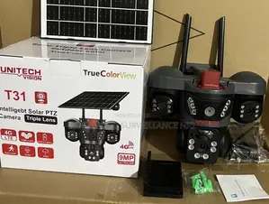Intelligent Solar 3 Lens Rotating PTZ 4g Waterproof Camera