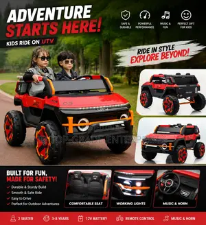Kids Ride-on Red Utv Toy Car– Make Every Ride an Adventure