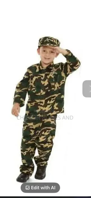 Kids Army Soldier Costume Set