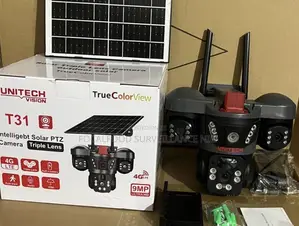CCTV 3 Lens 4g Full Hd Intelligent Wireless Solar Powered CCTV