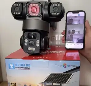 Triple Lens PTZ Solar Camera