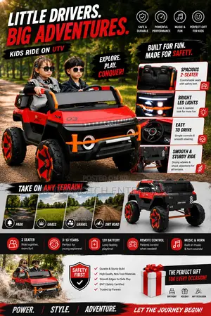 The Ultimate Outdoor Red Kids Ride-on Utv Toy Car