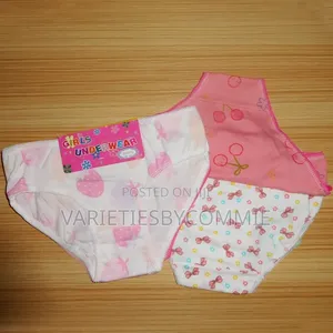Kids' Girls Underwear – 3pcs Cotton Panties