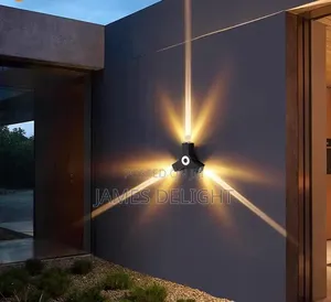 3-Way / Triple Beam Cross Star Led Wall Light