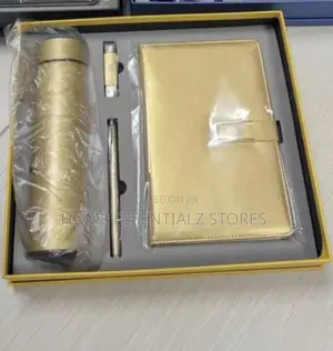 4-in-1 Luxury Corporate Gift Set - Flask, Notebook, Pen, Usb Gift Box
