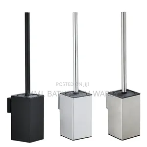 Stanless Steel Square Toilet Brush With Holder