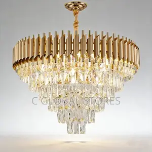 Gold Crystal Chandelier