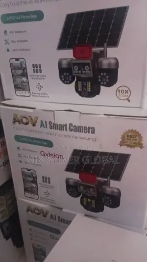 Solar CCTV Camera Complete Four Lens 4g Sim