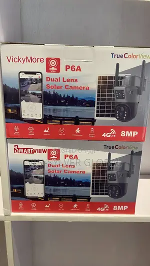 V380pro Solar Powered CCTV Camera 4g Two Lens