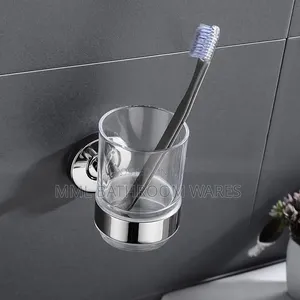 Stainless Steel Single Cup Toothbrush Holder