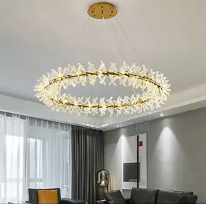 Living Room Crystal Chandelier With 18 G4 Bulbs