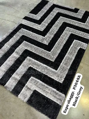 Luxury Turkish Center Rug 5ft × 7ft – Soft Shaggy Living Room Carpet