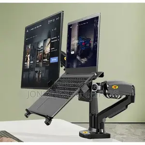 Dual Arm Monitor Hanger With Durable Metal Frame