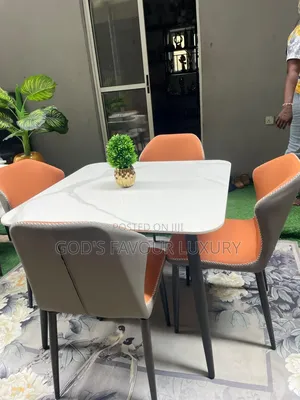 Marble Dining Table and Chairs.