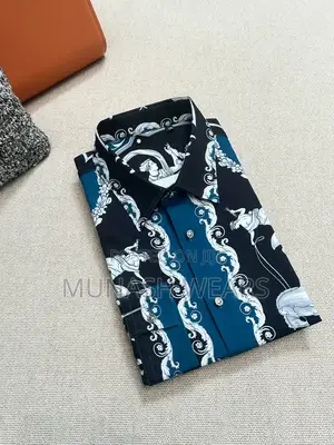 Versace Couture Luxury Blue Shirt