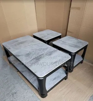 Modern Center Table and Side Stools.