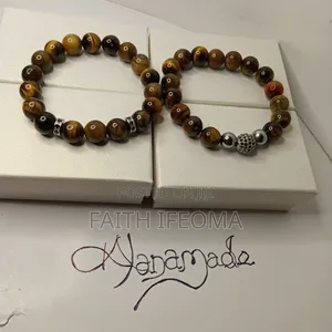 Tiger Eye Beaded Bracelets Set of 2