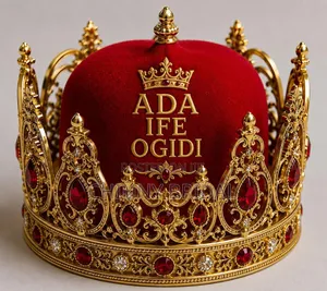 Customized Red Chieftaincy Cap