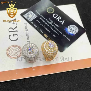 3d Buss Down VVS Moissanite Diamond Rings for Men