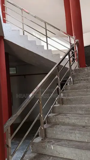Modern Stainless Steel Rail Installation With Gas Welding