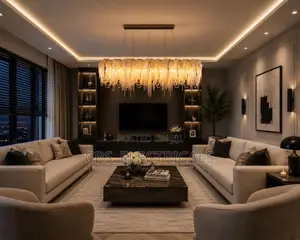 Statement Linear Tassel Chandelier