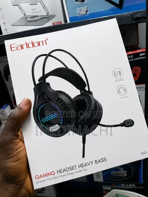 : Earldom Rgb Gaming Headset Heavy Bass With Noise Mic For Pc Ps4 Ps5