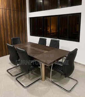 Classic Executive 6-Seater Conference Table Chairs Set