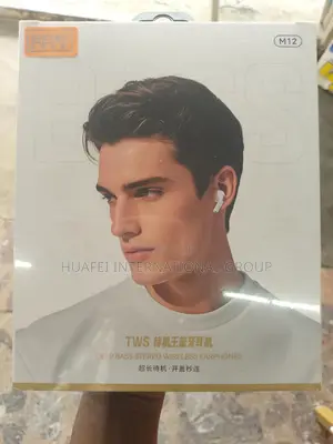 M12, Tws, Wireless Earbuds Deep Bass Touch Control Power Bank Base