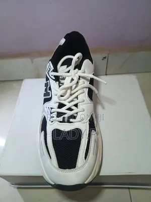 Black and White Chunky Sneakers - Size 41