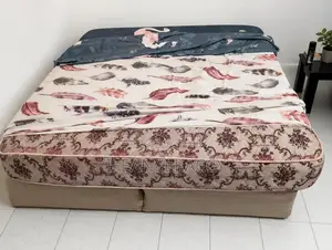 6x7x10 Semi Orthopedic Mattress, With Mattress Cover and Wooden Stand