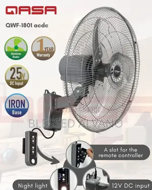 Qasa Wall Fan ( Qwf 1801 Acdc)