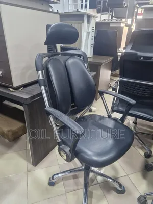 ​High-end Executive Orthopedic Office Chair – Adjustable Headrest